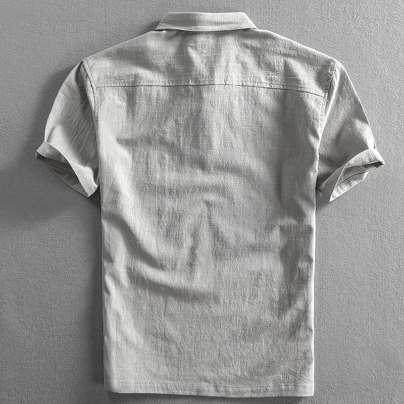 San Julian Linen Polo Shirt - Luxoria