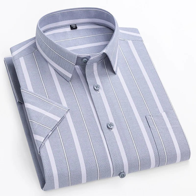 Givalli - Short - Sleeved Cotton Shirt - Luxoria