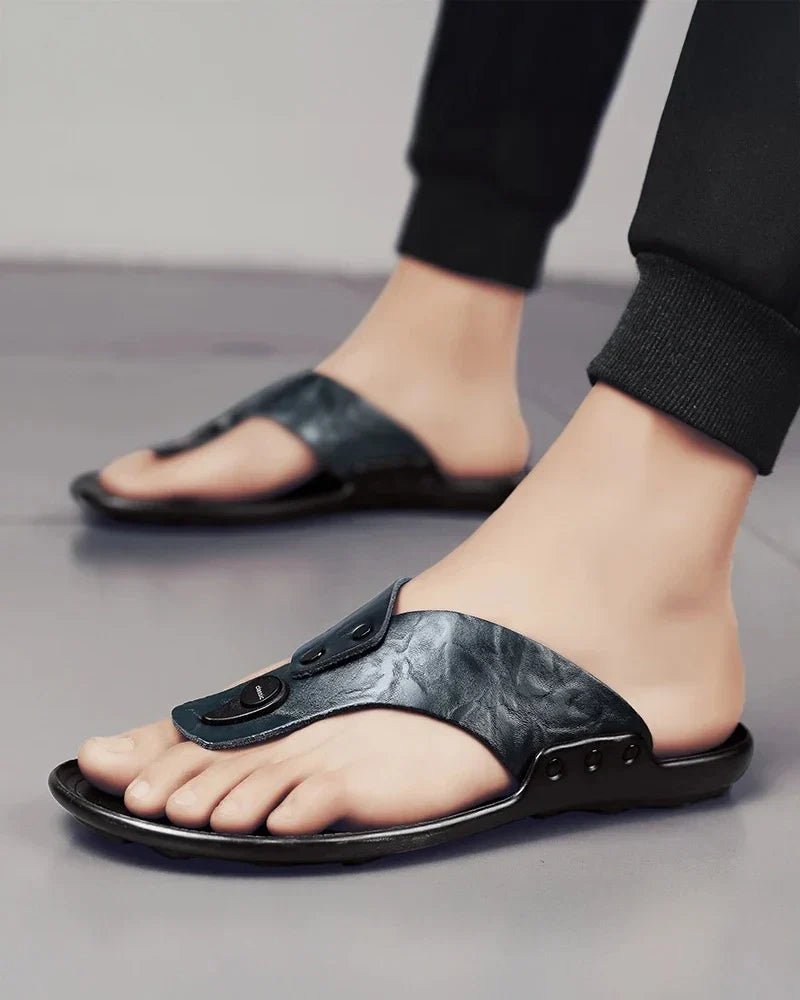Elegant Leather Sandals - Luxoria