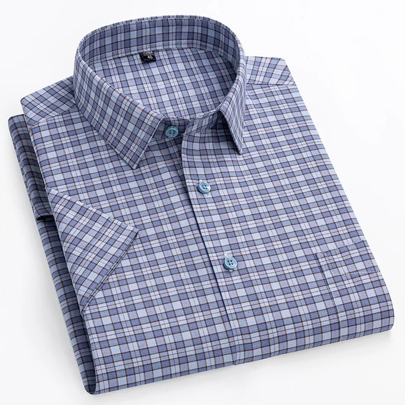 Givalli - Short - Sleeved Cotton Shirt - Luxoria