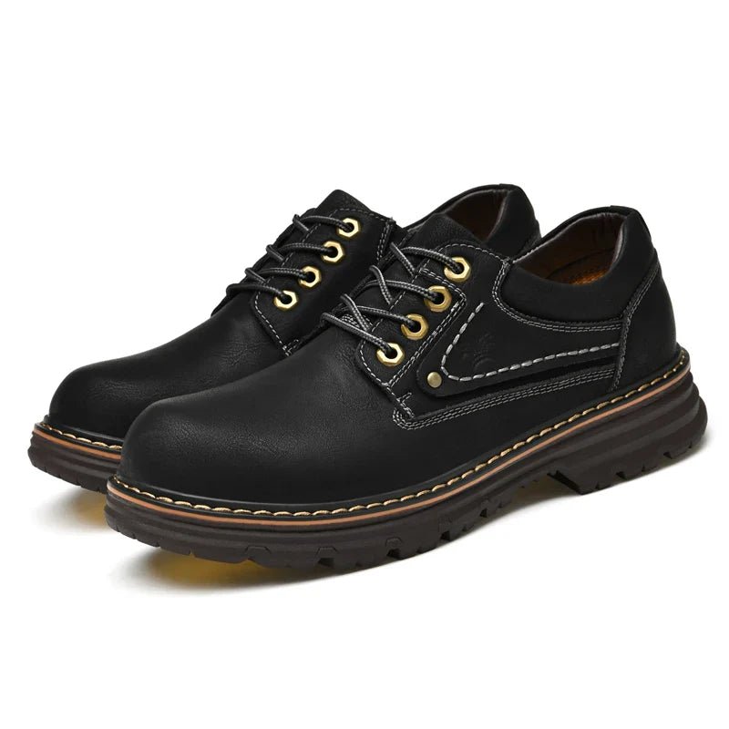 British Style Leather Oxford Shoes - Luxoria