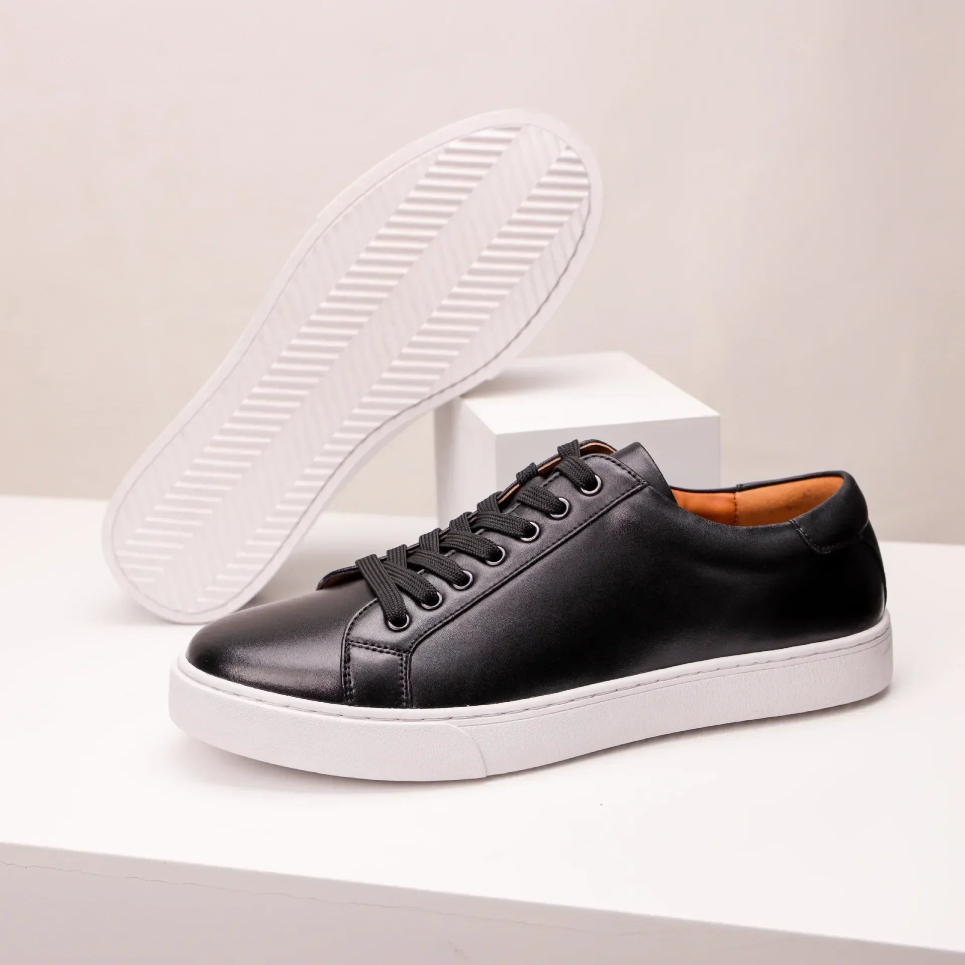 Genuine Leather Sneakers - Luxoria
