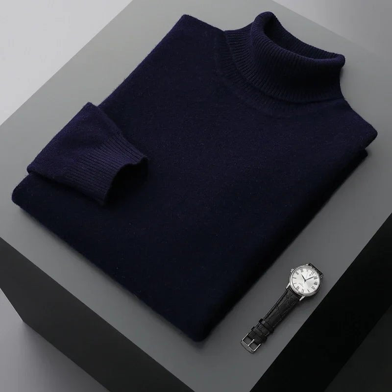 Chic Wool Thickened Turtleneck - Luxoria