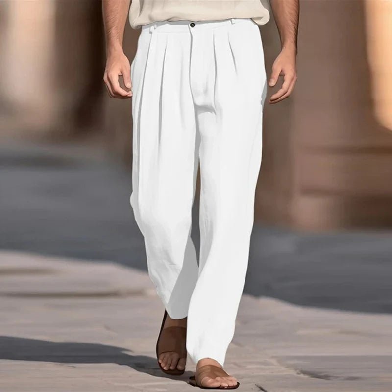 Casual Linen Pants - Luxoria