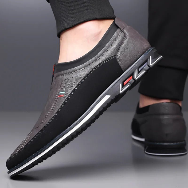 Leather Slip - On Business Shoes - Luxoria