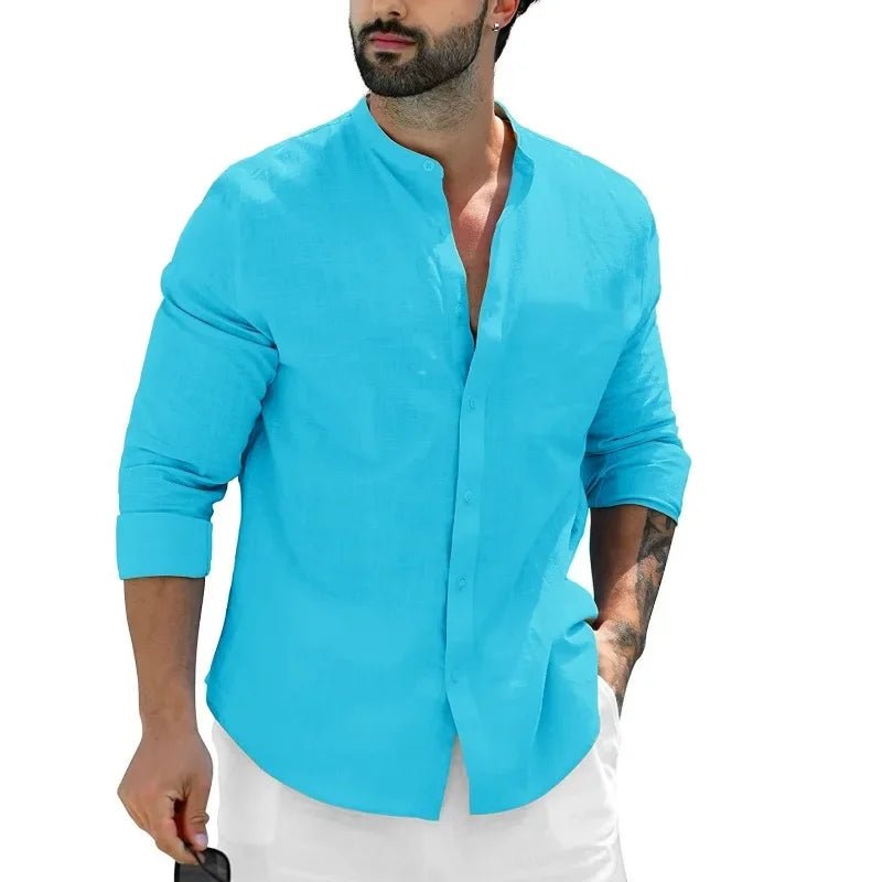 Casual Linen Shirt - Luxoria