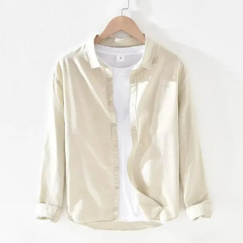 Casual Cotton Linen Shirt - Luxoria