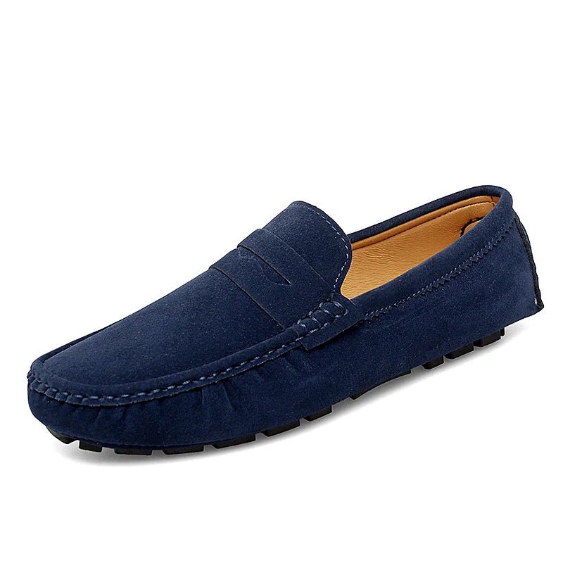Suede Boat Loafers - Luxoria