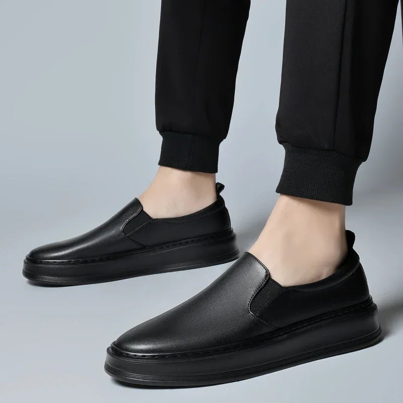 Leather Slip - On Shoes - Luxoria