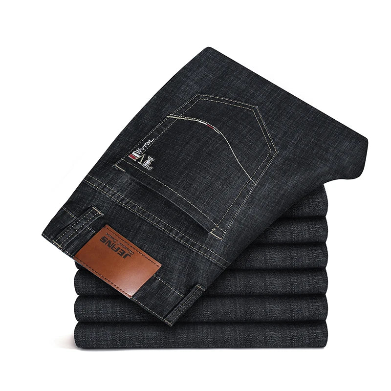 Casual Straight Denim Jeans - Luxoria