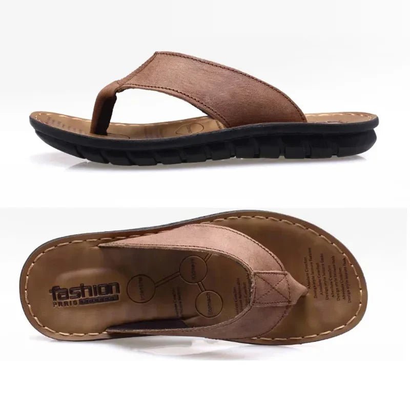 Leather Men's Sandals - Luxoria