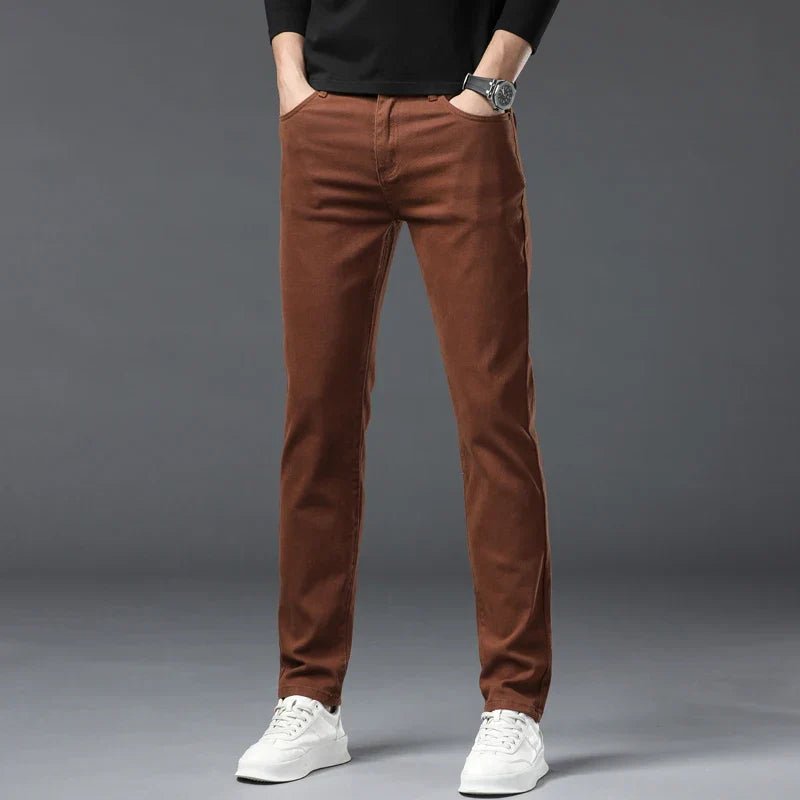 Elegant Denim Stretch Jeans - Luxoria