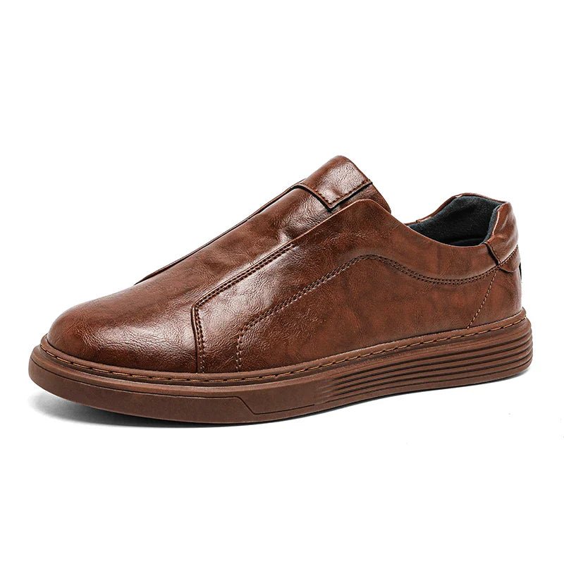 Classic Leather Slip - On Shoes - Luxoria