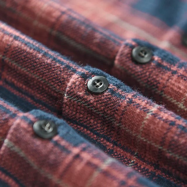 Elegant Plaid Shirt - Luxoria