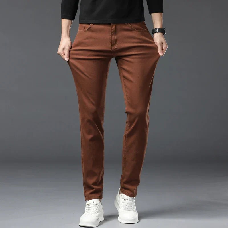 Elegant Denim Stretch Jeans - Luxoria