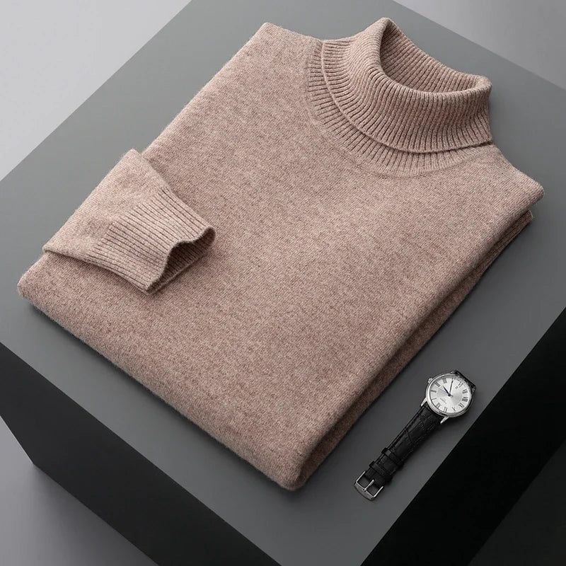 Chic Wool Thickened Turtleneck - Luxoria