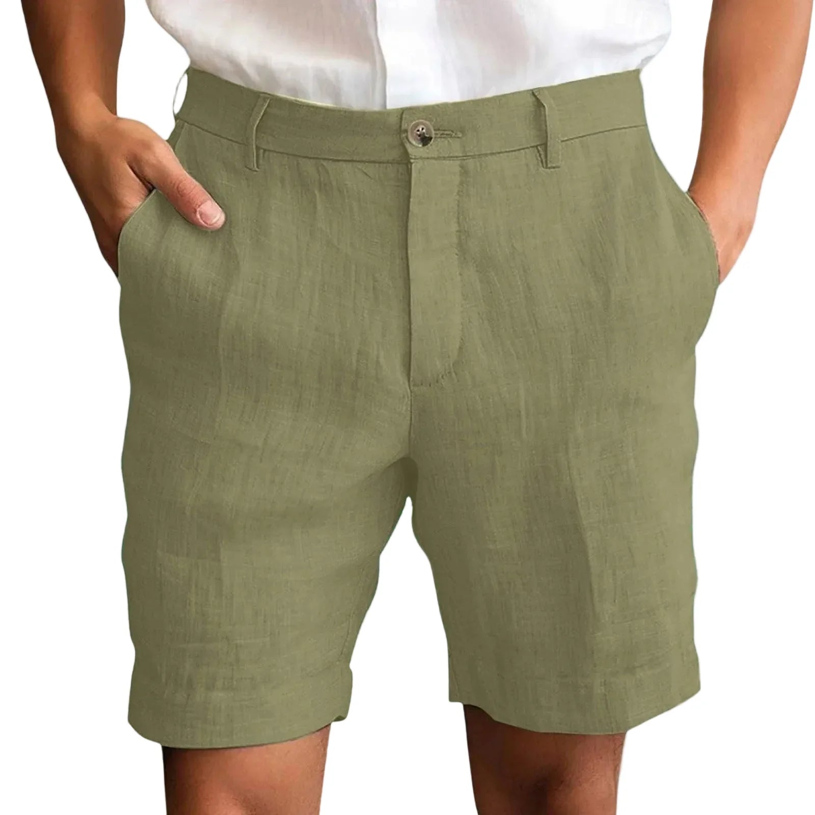 Elegant Linen Shorts - Luxoria