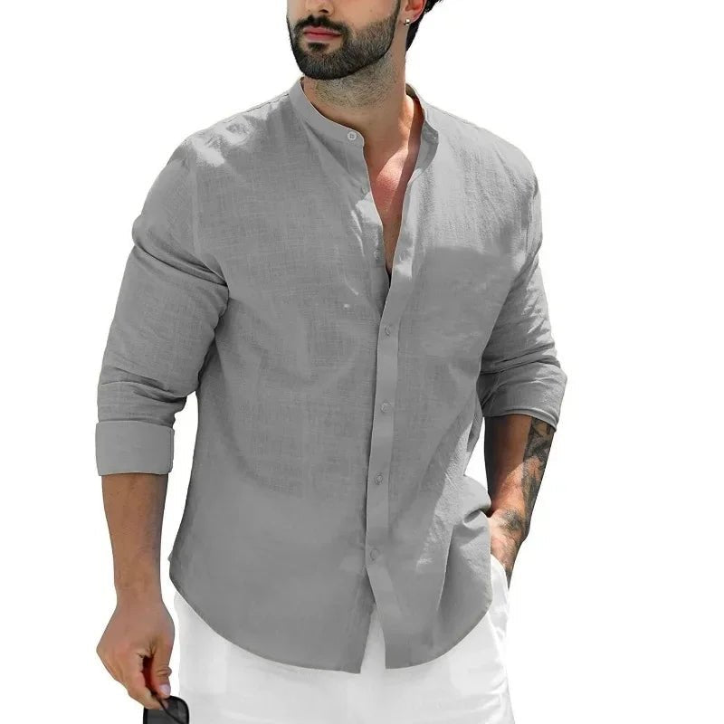 Casual Linen Shirt - Luxoria
