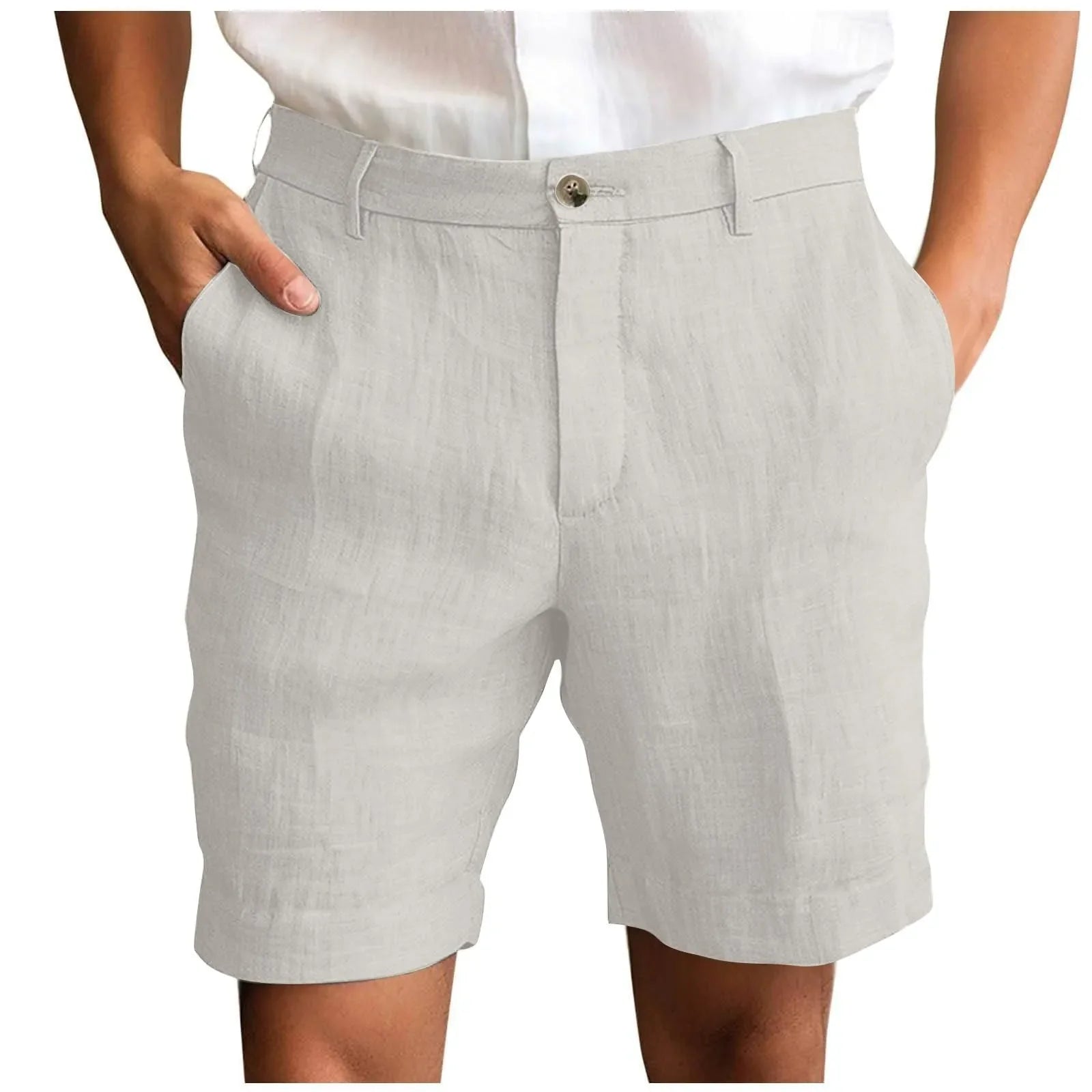 Elegant Linen Shorts - Luxoria