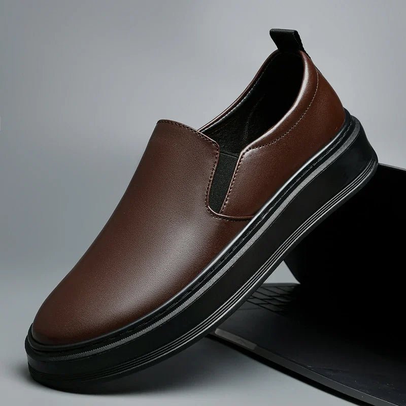 Leather Slip - On Shoes - Luxoria
