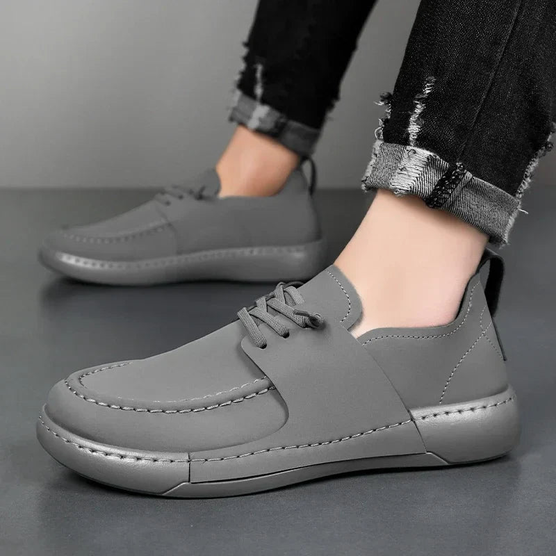 Classic Italian Leather Sneakers - Luxoria