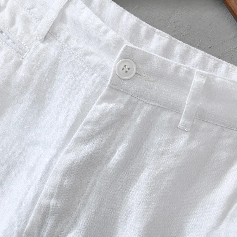Premium Linen Shorts - Luxoria