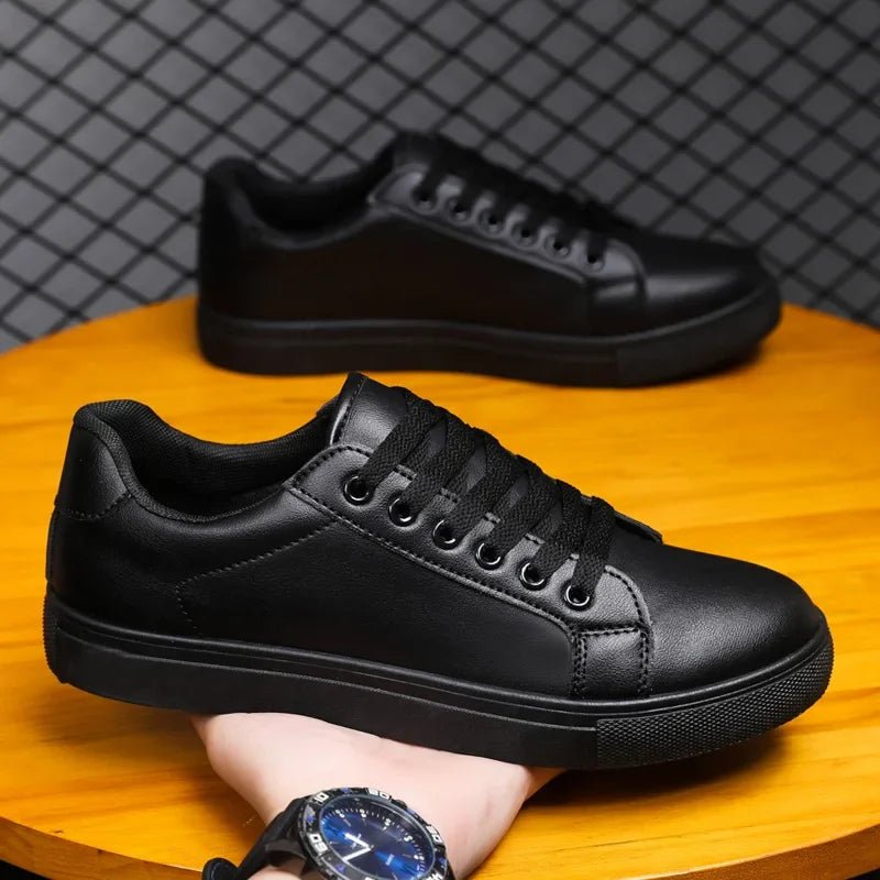 Elegant Leather Sneakers - Luxoria