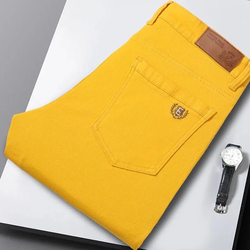 Elegant Denim Stretch Jeans - Luxoria