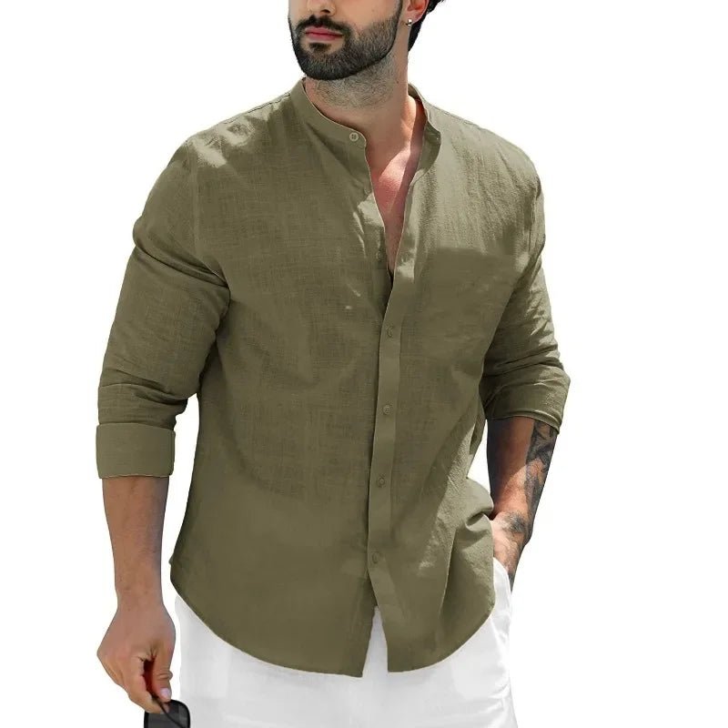 Casual Linen Shirt - Luxoria