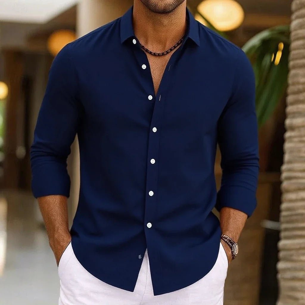 Elegant Cotton Shirt - Luxoria
