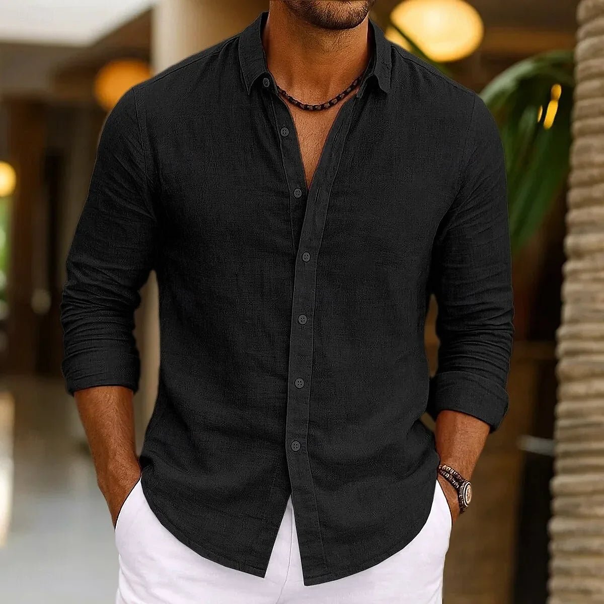 Elegant Cotton Shirt - Luxoria