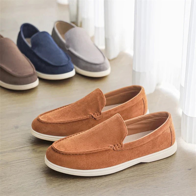 Casual Suede Loafers - Luxoria
