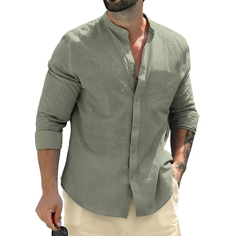 Linen Men's Shirt - Luxoria