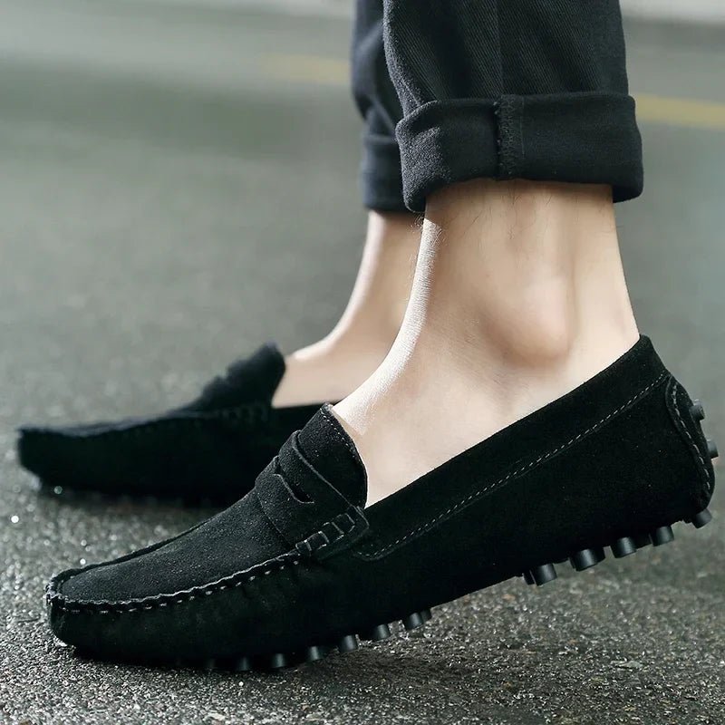 Casual Suede Loafers - Luxoria