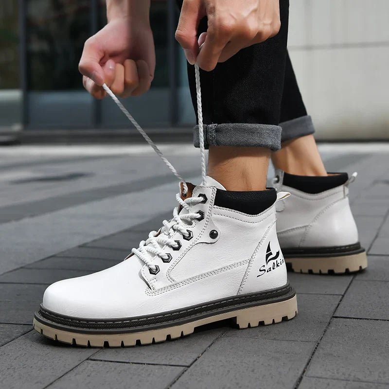 Elegant Leather Boots - Luxoria