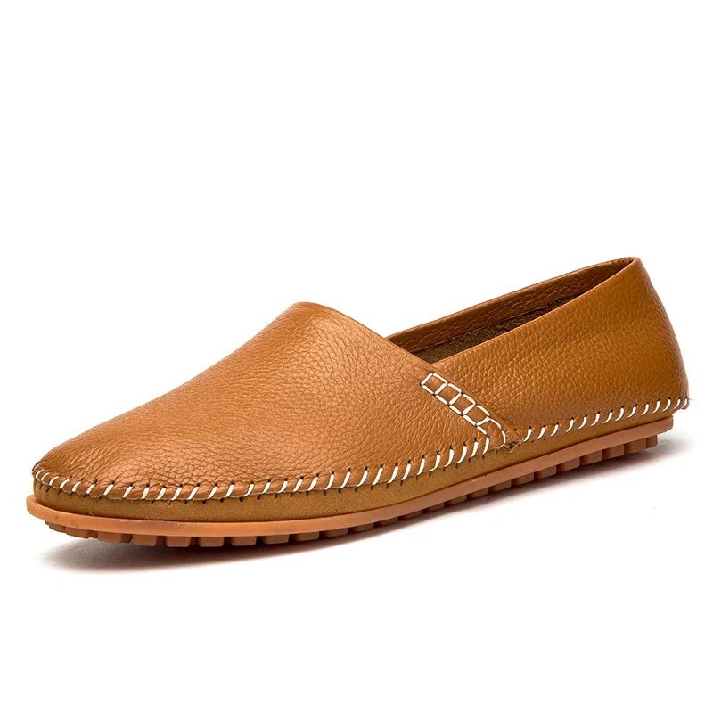 Light Leather Loafers - Luxoria