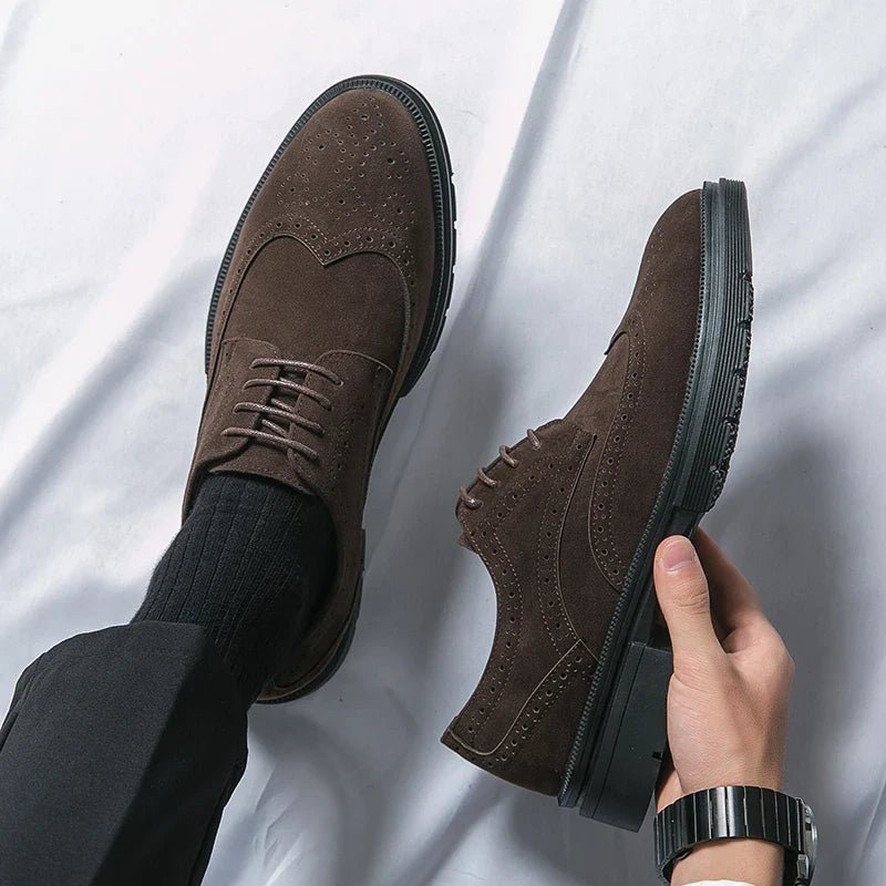 Suede Business Shoes - Luxoria