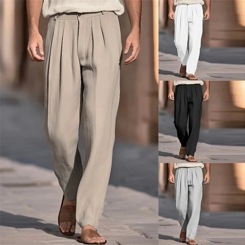 Casual Linen Pants - Luxoria