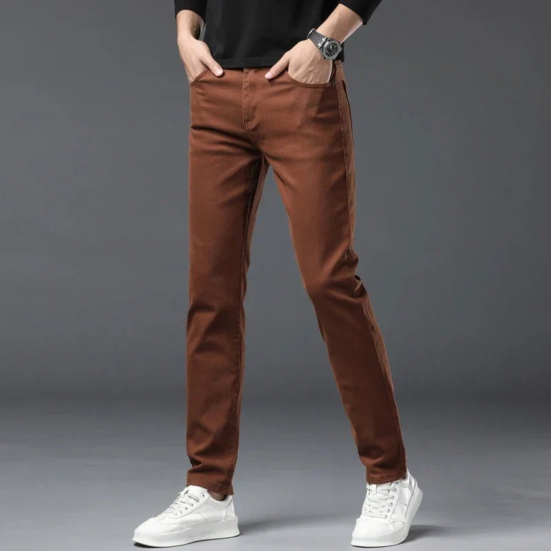 Elegant Denim Stretch Jeans - Luxoria