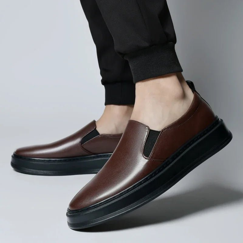 Leather Slip - On Shoes - Luxoria