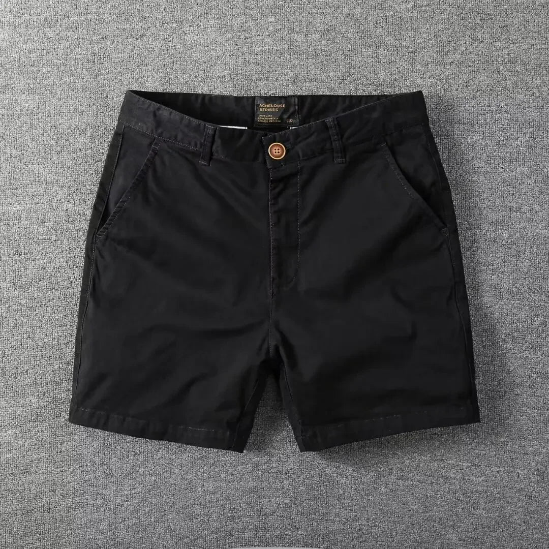 Elegant Cotton Shorts - Luxoria