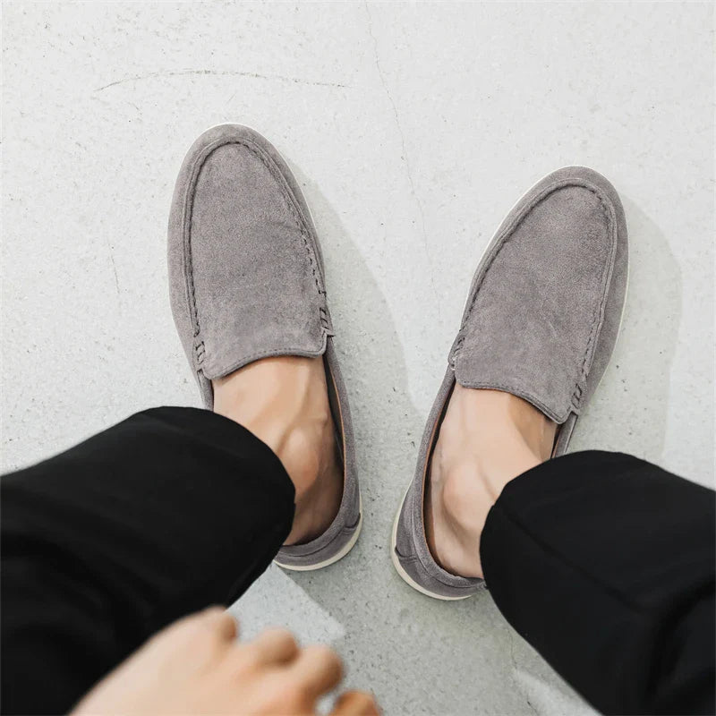 Casual Suede Loafers - Luxoria