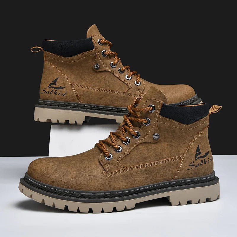 Elegant Leather Boots - Luxoria