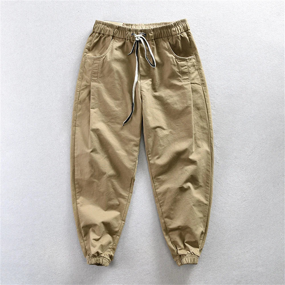 Elegant Cotton Cargo Pants - Luxoria