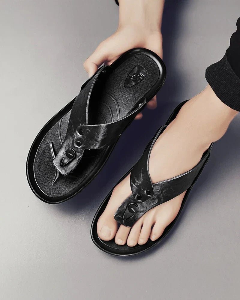 Elegant Leather Sandals - Luxoria