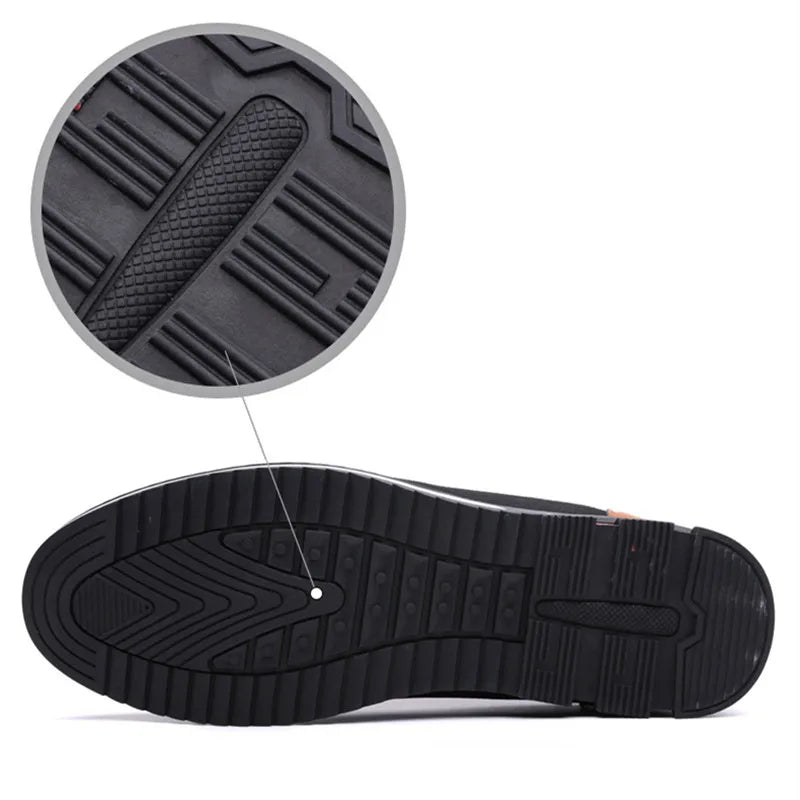 Leather Slip - On Business Shoes - Luxoria