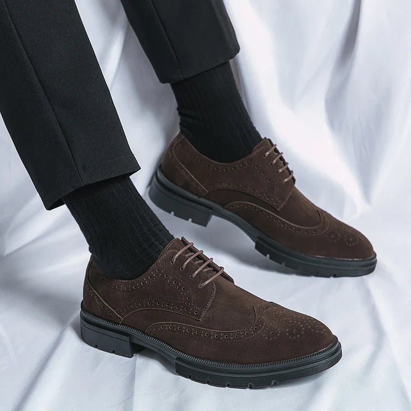 Suede Business Shoes - Luxoria