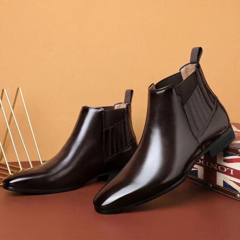 Chic Leather Boots - Luxoria