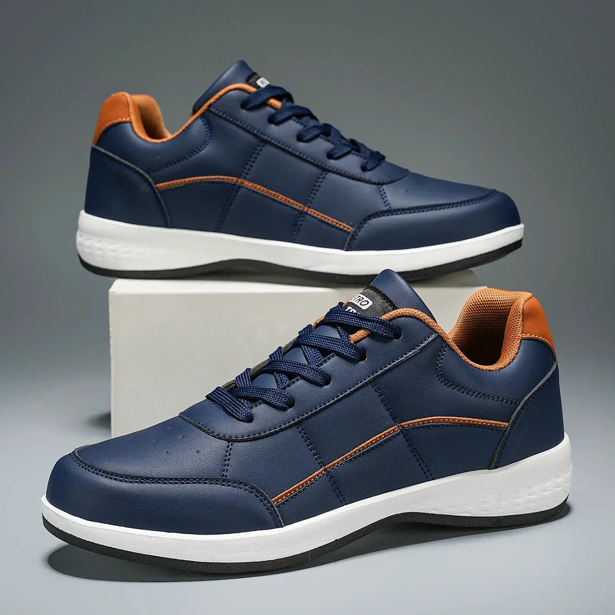 Stylish Leather Sneakers - Luxoria
