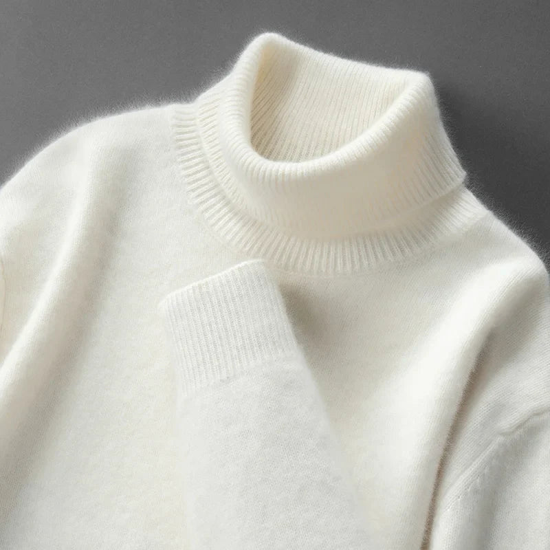 Elegant Cashmere Turtleneck - Luxoria